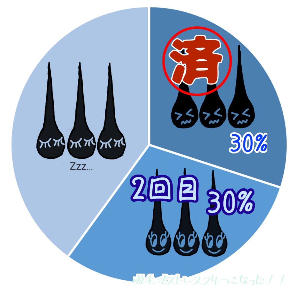 わき脱毛　2回目